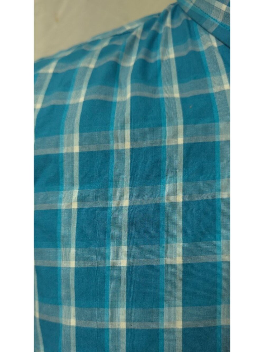 Wrangler George Strait Mens Small Teal Relaxed Fit UPF Performance Button Shirt - Picture 14 of 14